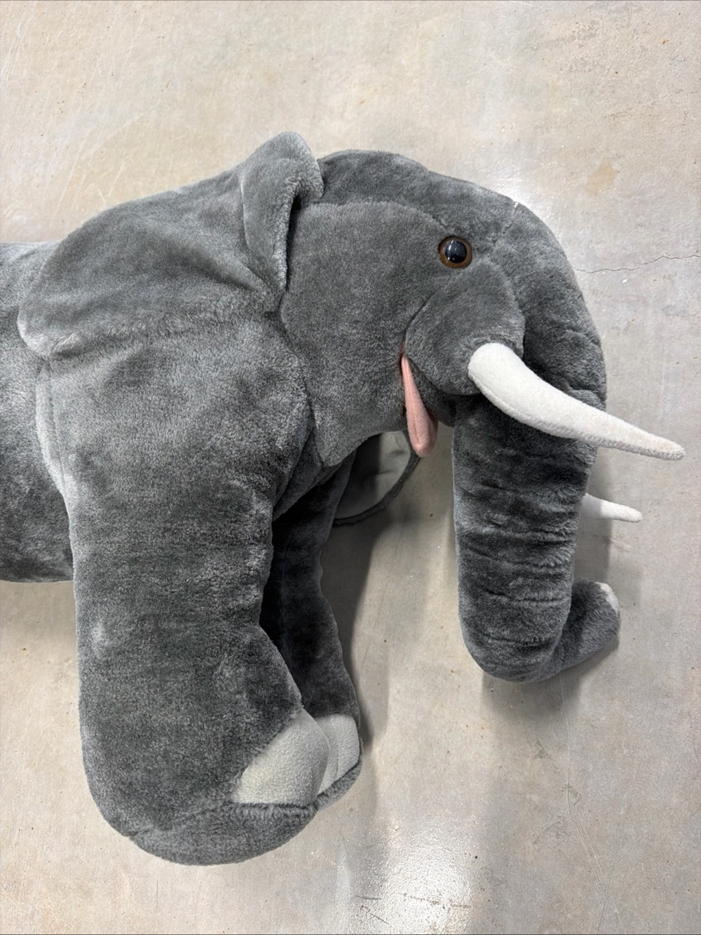 Melissa & Doug Gray Elephant jumbo plush